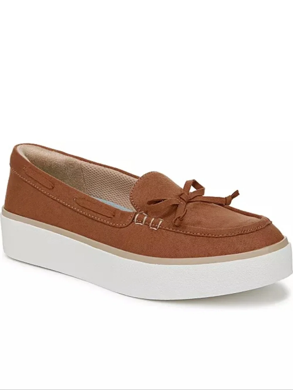 New w/Box Dr. Scholl's Madison Sea Faux Suede Slip-On Platform Boat Shoes